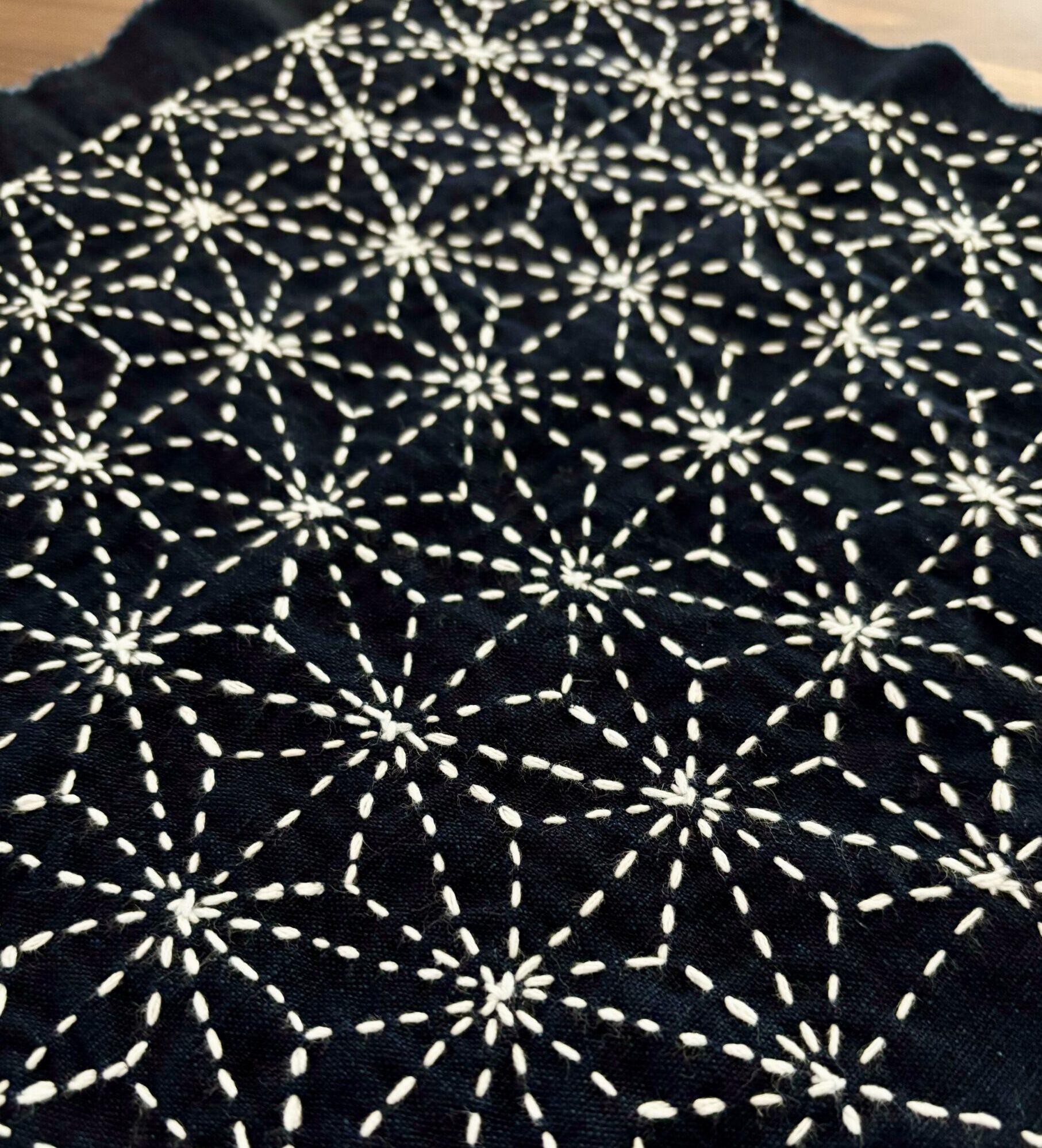 Sashiko Stitching Asanoha pattern