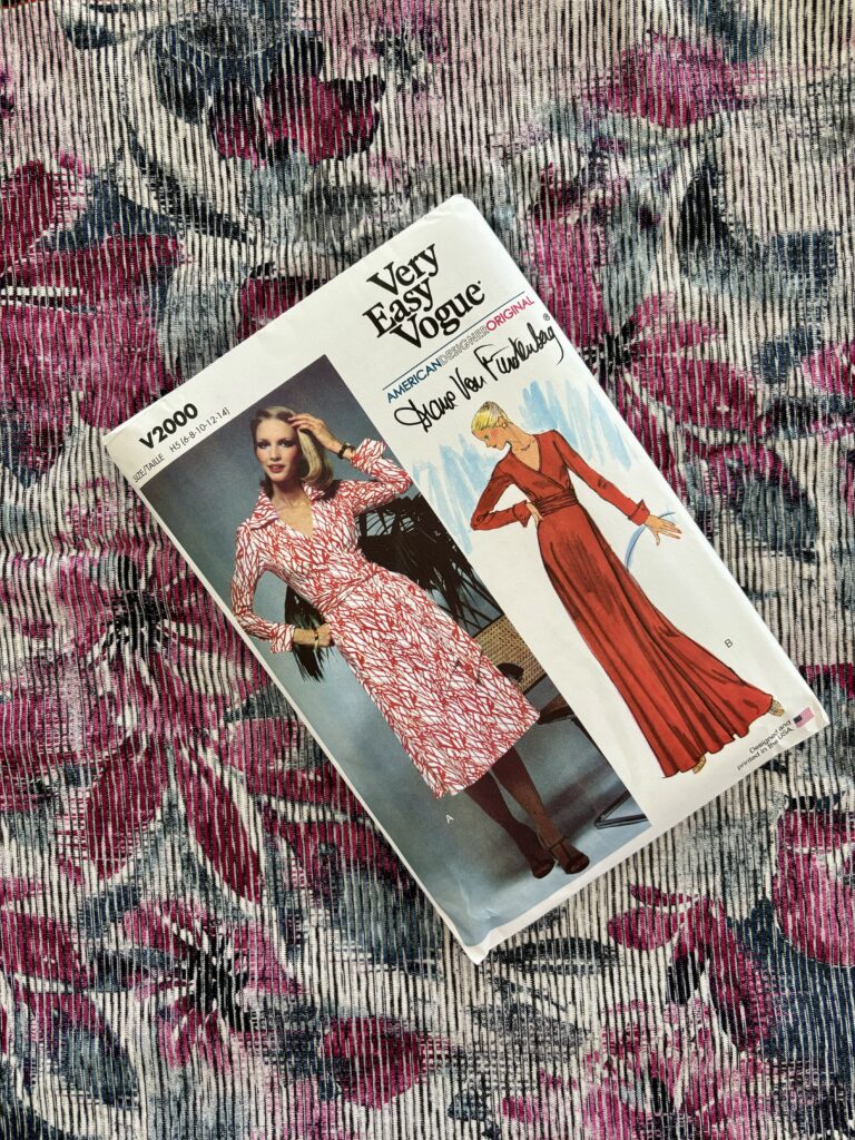 DVF Wrap Dress pattern + fabric