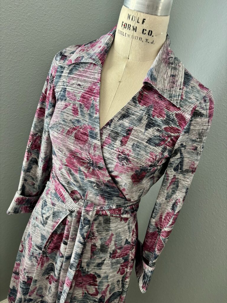 DVF wrap dress front view