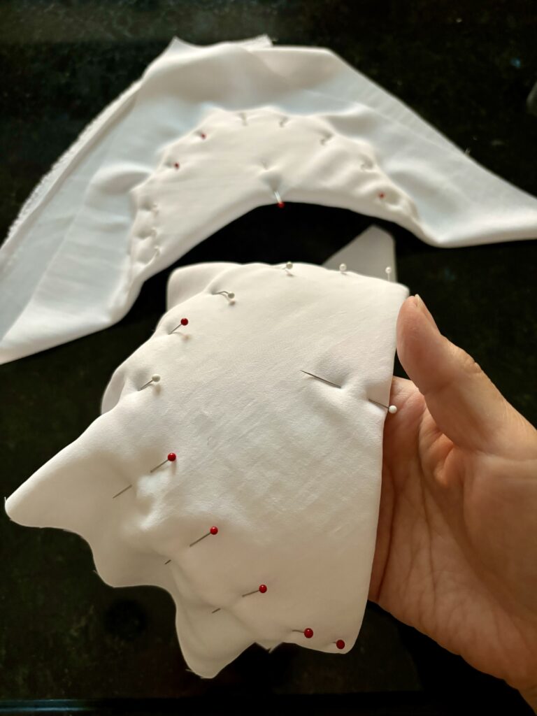 Making shoulder pads for the Peplum Moto Jacket