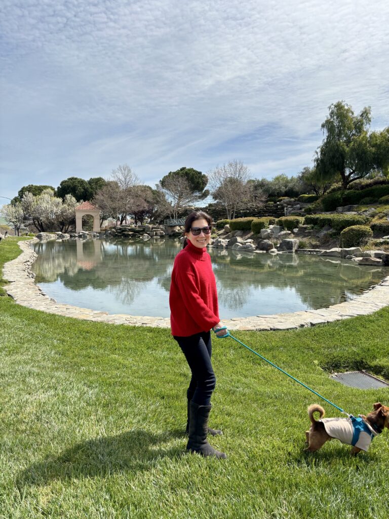 Woolfolk Anniversary Sweater in Red Full Length